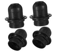 SOIMISS 4pezzi Portalampada Nero Base Lampada Per Sostituzione e Fai Da Te Compatibile Con Lampadine Led Incandescenza e Lampade Da Tavolo e Piantana Alta Durabilità e Facile Installazione