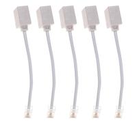 SOIMISS 5 Pezzi Adattatore da Rete Rj45 a Telefono Rj11 in Abs e Rame, Compatibilità Avanzata, Supporta Dispositivi, per Connessione Telefonica Fissa e Connessione Domestica