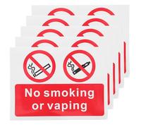 SOIMISS 5 Pezzi Divieto Di Fumare Non Fumare, Non Decorazioni Per Il Senza Fumatori Adesivi Delle Regole Del Veicolo Non Fumare o Adesivi Non Fumatori Carta