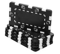 SOIMISS 5 Pezzi Fiches Per Poker Rettangolare Token Chip Di Gioco Patatine Patata Fritta Di Grandi Dimensioni Chip Per i Giochi Gettoni Di Plastica Gettoni Di Gioco Chip Numerici Abs Nero