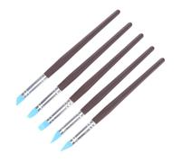 SOIMISS 5 Pezzi Pennello in Silicone per Modellare e Disegnare, Rosso | Set Artistico per Amici e Studenti, Scolastico e Natalizio, Piccolo e Raffinato, per Intonaco