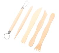 SOIMISS 5 Pezzi Strumenti per Scultura in Argilla Doppia Punta per Modellare Intagliare e Lisciare Terracotta e Pasta Modellare Utensili Sicuri e Resistenti per Artigianato e Ceramica