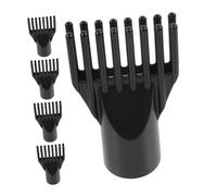 SOIMISS 5 Pezzi Ugelli per Asciugacapelli per Animali Domestici, Ugello Diffusore a Soffio in Abs Nero, Accessori Concentratori per Toelettatura Rapida e Asciugatura Mirata, Adatti per