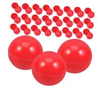 SOIMISS 50 Pezzi Pallina Della Lotteria Includere Palline Rosa Sfere Della Lotteria Palline Della Lotteria Rosse Disegno Raccogliere Le Girare Vuote A Forma Di Pvc Rosso