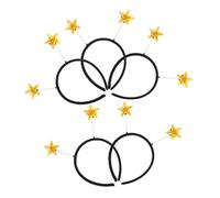 SOIMISS 5pezzi Cerchietto Stella Forma di Stella Fascia per Capelli Antenne per Marziano Accessori per Costumi da Festa Natale Halloween Capodanno