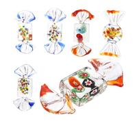 SOIMISS 6 pezzi Decorazioni da Scrivania Vetro Giapponese Dolci Realistici Colorati per Arredamento Casa Natalizi e Feste Resistente e