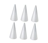 SOIMISS 6 Pezzi di Cono in Schiuma E Sacchetti Fai da Te Coni Artigianali Mais Punte di Zucchero Artigianato per Trasparenti Perline Sottili Glitter Cucito Scoppiettante