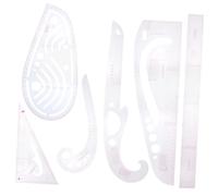 SOIMISS 6 pezzi Kit Righelli da Cucito Multifunzione per Modellistica Righelli Curvi e Lineari per Taglio e Misurazione Sartoriale Strumenti Portatili per Sartoria Professionale e Fai da