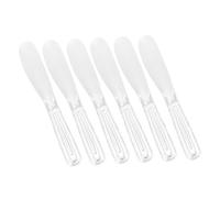 SOIMISS 6 pezzi Spatole in Abs per Maschera Viso Trasparente Cucchiai per Miscelazione e Applicazione Uniforme Strumenti Compatti e Portatili per Trattamenti Skincare Riutilizzabile