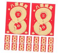 SOIMISS 60 Pezzi Buste Rosse Cinesi Anno del Serpente Pacchetti Contanti per Matrimoni e Capodanno Buste di Carta Resistenti e Decorazioni Tradizionali per Feste di Capodanno Cinese