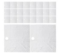 SOIMISS 60pezzi Raccogli Peli Barba Pervandino Bavaglini Monouso per Raccolta dei Peli di Rasatura Copertura Lavandino Igienica per Uso Domestico e Barbieri Facil Usare Gettare Dopo Uso