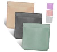 SOIMISS 6pezzi Borse Portatili in Pelle Pu per Gioielli Organizer per Auricolari e Cavi Borse Cosmetiche Tascabili Piccole Riutilizzabili per Uso Quotidiano e Viaggi