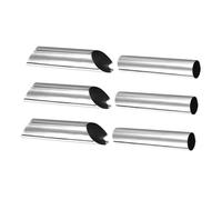 SOIMISS 6pezzi Stampo Tubolare in Acciaio Inossidabile Stampi Per Cannoli e Cornetti Di Crema Set Di Stampi Per Dolci Da Cottura Per Fai Da Te e Professionisti