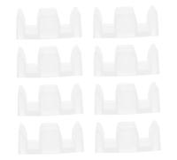 SOIMISS 8 pezzi Kit Fermaporta Doccia Scorrevole Protezione Antiurto per Porte in Vetro con Paracolpi e Guide Inferiori per Bagno