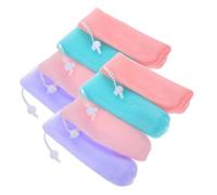 SOIMISS 8 pezzi Sacchetti per Sapone Solido con Rete Schiumogena Spessa Portasapone Portatile in PE Sicuro e Confortevole per Doccia e Pulizia Viso Esfoliante Delicato per Tutta la