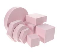 SOIMISS 8pezzi Props Fotografici in Forme Geometriche Rosa Per Scena Foto Cosmetici Gioielli e Prodotti Makeup Sfondo Studio e Decorazioni Resistenti e Versatili
