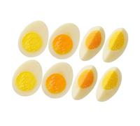 SOIMISS 8pezzi Uova Finte Modelli di Cibo Artificiale Fette Accessori per Fotografia Cibo e Campagne Marketing Alimentare