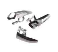 SOIMISS 9 pezzi Plettri per Dita in Acciaio Inossidabile da Plettro Singolo per Dito Indice Plettro Unghia per Chitarra Basso e Banjo Accessorio Musicale Resistente e Antiruggine Comfort