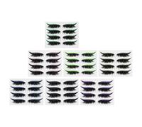 SOIMISS Adesivi per Eyeliner Glitterati Impermeabili e Riutilizzabili, Set 28 Paia per Trucco Occhi Decorativo e Ciglia Finte, Facile Applicazione per Look Naturale e Definito