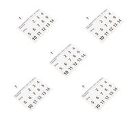 SOIMISS Adesivi Rimovibili per Batteria Handpan 5 Pezzi Note Eteree Bianche Etichette per Scale Musicali per Principianti Accessori per Esercizi di Percussione e Insegnamento