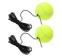 SOIMISS Allenatore di Tennis con Palla Rimbalzante e Corda Elastica Resistente, Set da 2 Pezzi per Allenamento Singolo Principianti, Attrezzatura Compatta e Portatile per Pratica Tennis