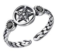 SOIMISS Anello Pentagramma Anelli Aperti o Cavo a Stella o Regolabile o Punta Aperta i Per Le Donne Fantastico o Gotico i Punk o Modellante a Stella Rame