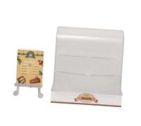 SOIMISS Armadietto per torte in miniatura panetteria della casa delle bambole vetrina per figure panetteria in miniatura Visualizza rock custodia da forno in miniatura mini roba plastica