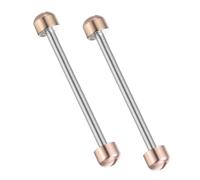 SOIMISS Aste per Viti da Orologio e Tubo a Vite per Cinturino, 2 Pezzi Avvitabili in Metallo Rosa, Accessori per Riparazione Orologi Professionali Diametro Interno 20 Mm per Orologiai