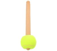 SOIMISS Bacchetta per Batteria a Testa da Baseball, Bastone per Percussioni Manico in Legno e Testa in Pe, Beige, per Grancassa, per Studenti e Principianti, per Esibizioni e Marching