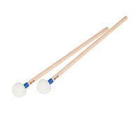 SOIMISS Bacchette Per Timpano 2 Pezzi Manico in Legno e Testa in Feltro Bianco, Accessori Per Batteria Strumenti a Percussione Suono Uniforme Per Musicisti