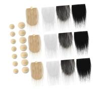 SOIMISS Barbe Finte Colorate per Piccoli Folletti Accessori in Legno e Poliestere per Decorazioni Natalizie Fai da Te