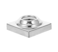 SOIMISS Base Porta Bandiera Acciaio Inossidabile Supporto Solido per Asta Bandiera con Base Sfera Quadrata Resistente Alle Intemperie per Giardino e Uso Esterno