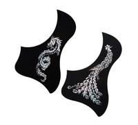SOIMISS Battipenna Autoadesivo 41 Pollici per Chitarra Acustica 2 Pezzi e Decorazione Bella in Pvc Design Creativo Antigraffio per Proteggere la Chitarra