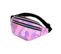 SOIMISS borsa a tracolla lucida borse tracolla outlet sling bag portafogli cellulari borsello tracolla purse borsa da petto da uomo borse a tracolla per uomo wasit bag lucido rosa