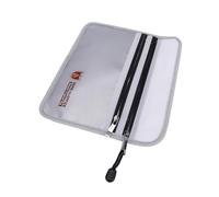 SOIMISS Borsa Documenti Ignifuga Resistente con Doppia Cerniera per Ufficio e Scuola Organizer File in Materiale Durevole con Ampia Capacità per Valori e Documenti Importanti