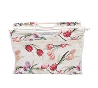 SOIMISS Borsa Porta Aghi da Uncinetto e Ferri da Maglia Manico in Legno Contenitore Portatile per Attrezzi da Lavoro a Maglia Organizer Compatto per Maglieria e Tessitura Resistente e