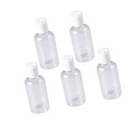 SOIMISS Bottiglie Ricaricabili a Pressione per Detergente Viso 15 Pezzi da 75Ml per Viaggi, Compatte e Resistenti in Plastica, per Shampoo, Lozione e Crema