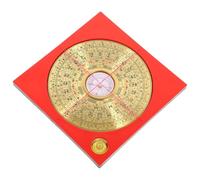 SOIMISS Bussola Cinese in Rame Multifunzionale Luo Pan Piatto Bagua 3 Pollici Bussola Taoista Compatta per Misurazioni Feng Shui e Interpretazione Energetica Strumento Tradizionale per