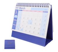 SOIMISS Calendario da Tavolo Piccolo Calendario Mensile da Scrivania in Carta Stabile Design Compatto per Casa e Ufficio Facile da Sfogliare per Appunti Quotidiani