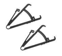 SOIMISS Calibro per Grasso Corporeo e Plicometro Portatile 2 Pezzi Righello Nero, Misuratore Preciso per Uomini, Donne e Ragazzo Ragazza, Strumento di Monitoraggio della Composizione