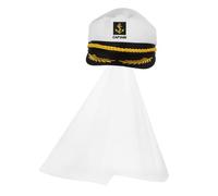 SOIMISS Cap del del della Marina Cappello da marinaio rosa primo vestito nautico costume barcaiolo cappelli da per adulti cappello da marinaio per donna stoffa