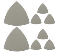 SOIMISS Carta Vetrata Floccata Triangolare 90x90 Mm Grana 3000 Set 8 Pezzi per Levigatrice Angolare Abrasivo Bagnato e Asciutto per Restauro Fari e Levigatura di Precisione Legno e