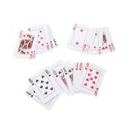 SOIMISS Carte da Gioco in Braille con Caratteri Grandi per Non Vedenti e Ipovedenti Compatto Portatile per Giochi di Carte Multiple Strumento Assistivo per Disabili Visivi