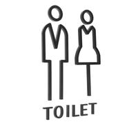 SOIMISS Cartello Segnaletico Bagno Targa Identificativa Wc Donna Design Minimalista Resistente per Hotel Ristoranti Spazi Pubblici