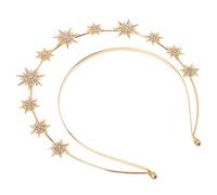 SOIMISS Cerchietto Angelo 2 Pz Fascia Esagramma Accessori Per Per Ragazze Copricapo D'oro Fascia Decorativa Maria Hallowen Lux Hair Copricapo Della Dea Fascia a Doppio a Stella Metallo Golden
