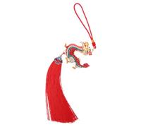 SOIMISS Ciondolo Lega con Strass Rosso Decorazione Specchietto Retrovisore Accessorio Multifunzionale per Anno del Elegante e Resistente