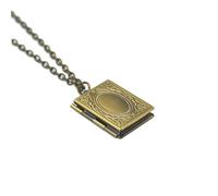 SOIMISS Collana Ciondolo Design Scrittura Sacra e Portafoto Religioso Commemorativo Per Speciali e Souvenir