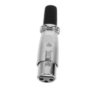 SOIMISS Connettore Xlr Microfono Bilanciato Pin Maschio Trasmissione Audio Chiara e Riduzione Rumore Spina Professionale per Palco e Studio