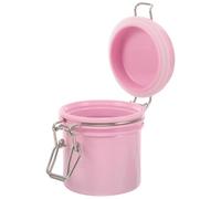 SOIMISS Contenitore per Colla Ciglia Sigillato 200ml Rosa, Organizer Accessorio per Extension Ciglia di Perdite, Serbatoio Compatto per Uso Professionale e Casa