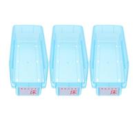 SOIMISS Contenitore per Farmaci Impilabile in Plastica 3 Pezzi 30X135 CM Organizer per Pillole da Viaggio Vassoi Frontali Trasparenti per Farmacia Ospedaliera e Armadietti Domestici